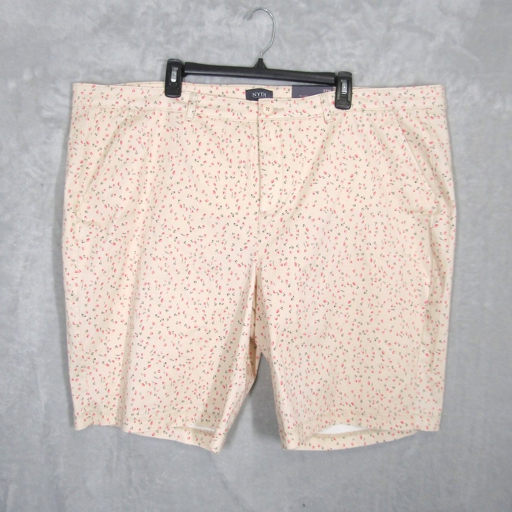 NYDJ Cream Floral Print Women’s Shorts